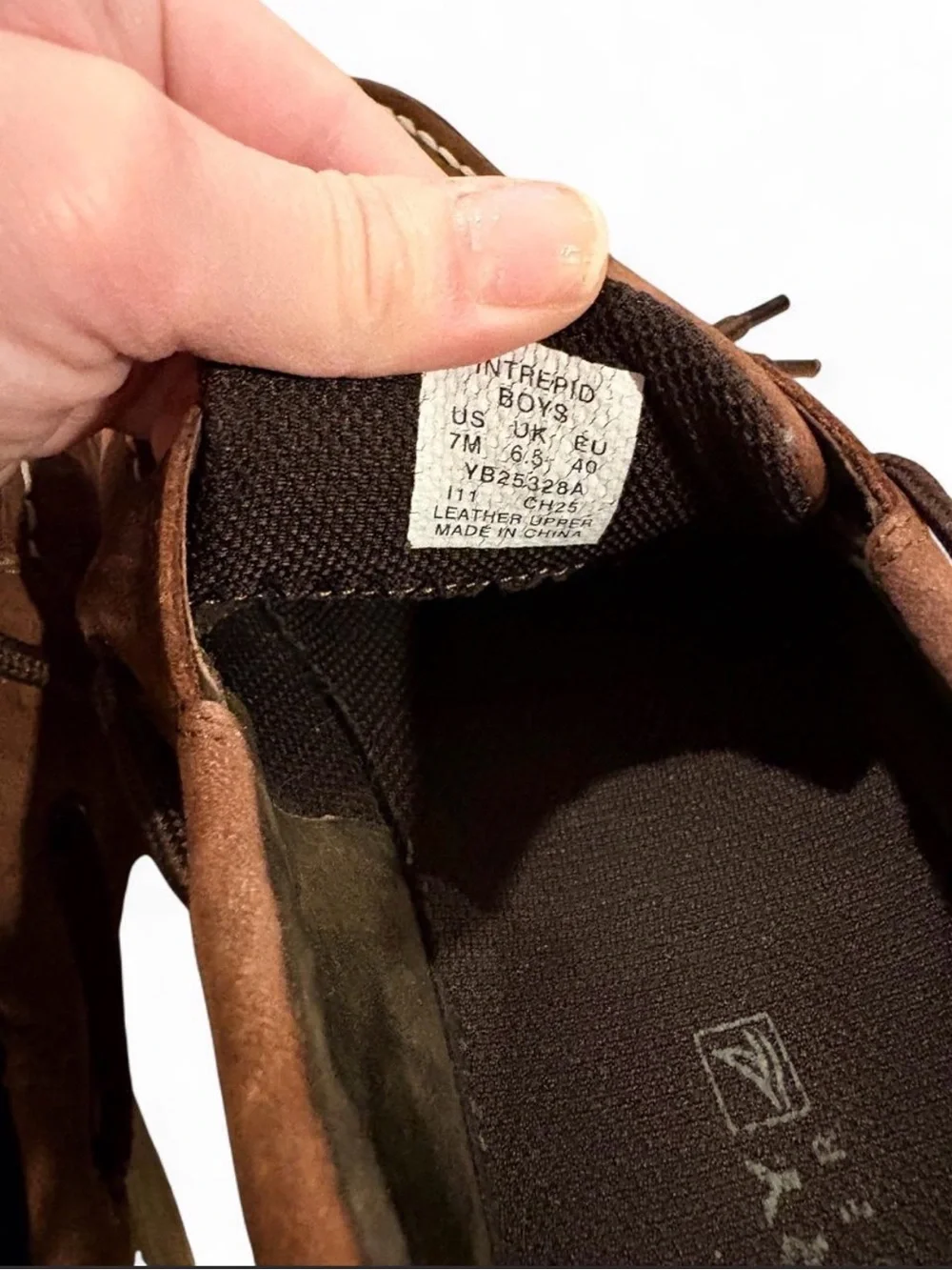 Sperry Intrepid Boys 7M Brown Suede Moc Toe Boat Shoes